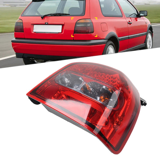 Rear Tail Light Brake Lamp Assembly Fit for VW for Golf MK3 Cabrio 1993-1999 Red
