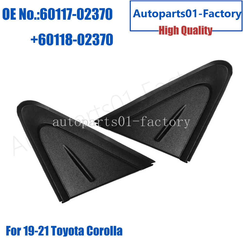 Front Left+Right Fender Corner Molding Trim Cover for Toyota for Corolla 2019-2021