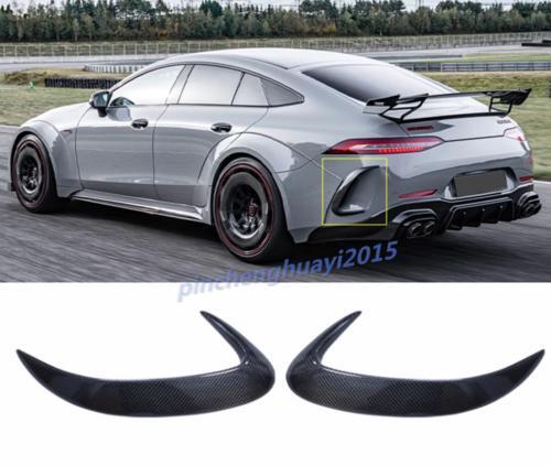 Canard Fins - Dry Carbon Rear Bumper Splitter Suitable for Mercedes -AMG GT53 GT63 S 2019-23