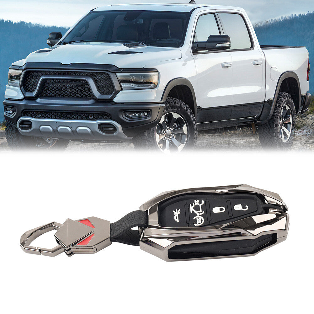 Remote Key Shell Case Black for Dodge for Ram 1500 Pickup 2019-2023 19