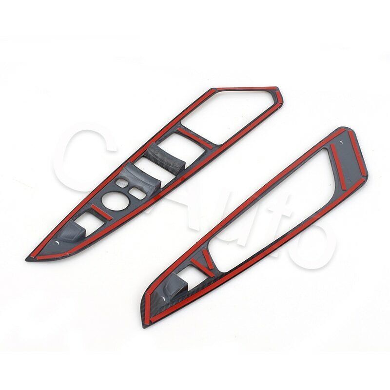 for BMW X5 F15 2014-18 4pcs Carbon Fiber Window Button Armrest Switch Cover Trim