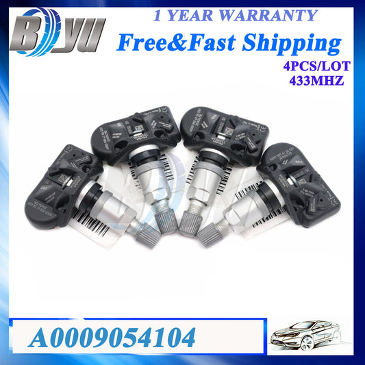 4X TPMS Tire Pressure Sensor A0009054104 For 2020 for Mercedes-Benz CLA GLB GLS