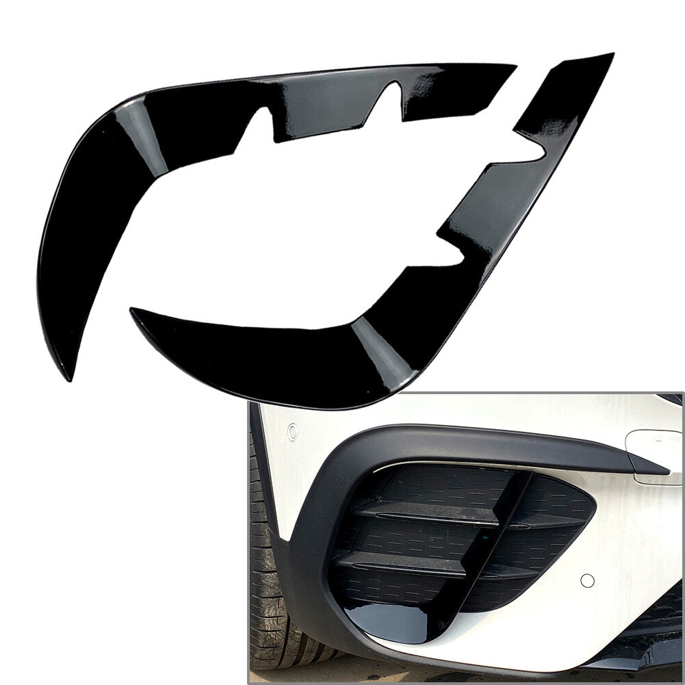 2x Front Bumper Canards Lip Splitter Fins for Mercedes-Benz GLB-Class X247 20-22