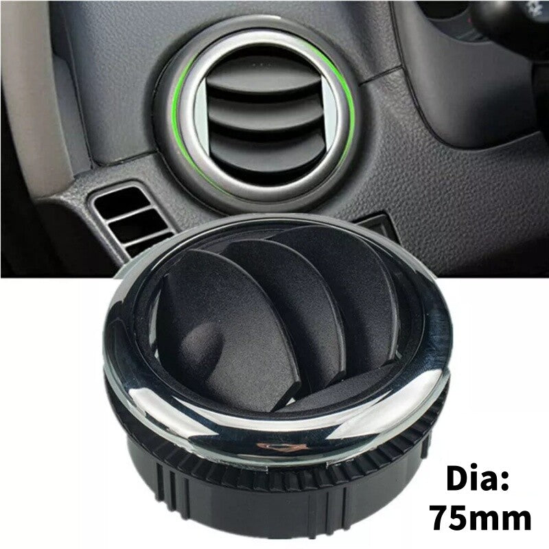 75MM Rotating Vent Air Outlet Round Ceiling for Car RV Boat A/C Air Conditioner