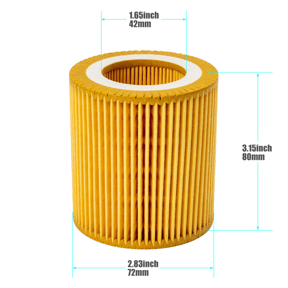 6PCS 11427566327 Oil Filter Housing Gasket Cooler Seal for BMW Z4 X3 X5 X6 328I