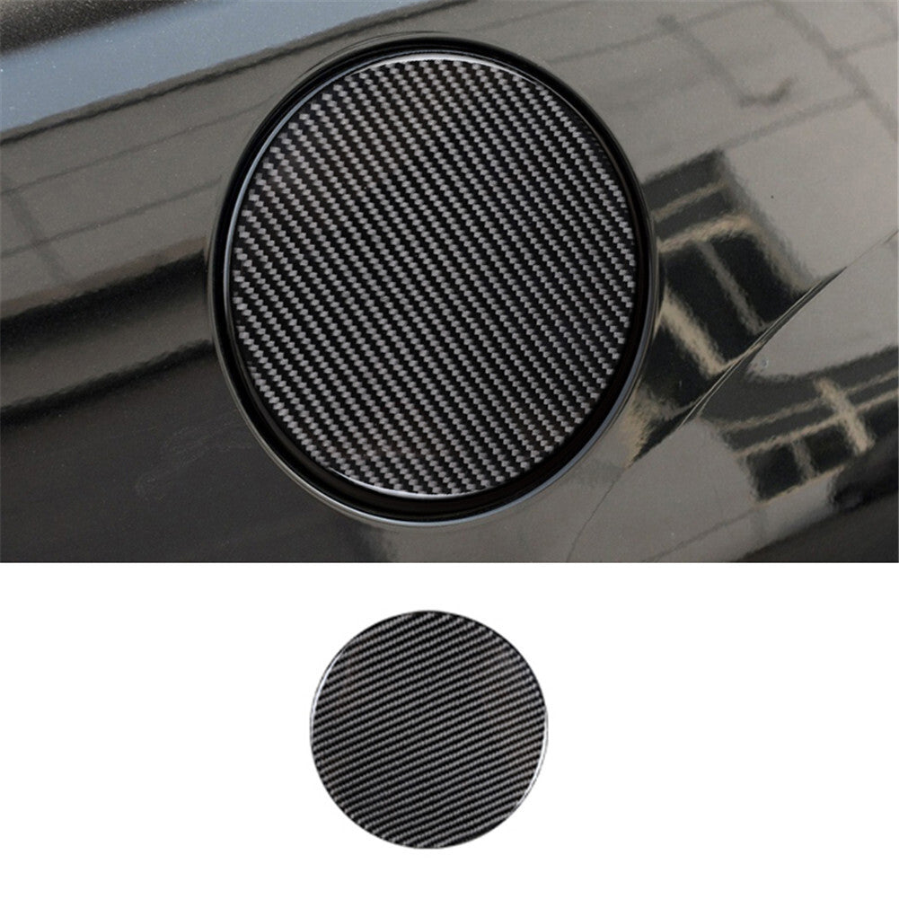 Fuel Tank Cap Panel Trim Carbon Fiber Sticker for Chevrolet Camaro 2010-2015