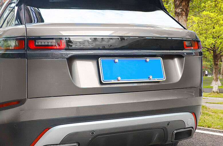 Real Carbon Fiber Rear Tailgate Trunk Lid Cover for Range Rover Velar 2017-2021