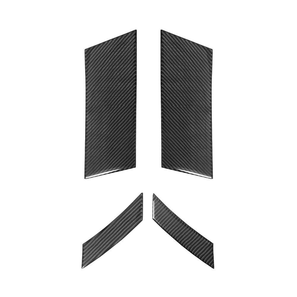 4Pcs Carbon Fiber Door Panel Trim for Land Rover Discovery Sport 2015-2019