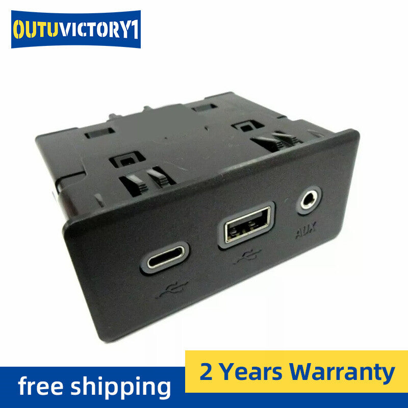 1352985 USB port suitable for Chevrolet USB ports, made of corrosion-resistant ABS material, black.