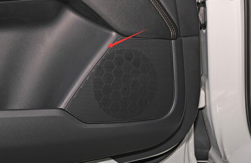 for Mazda CX-5 17-2024 Silver Steel Inner Door Speaker Horn Sound Frame Trim 4X