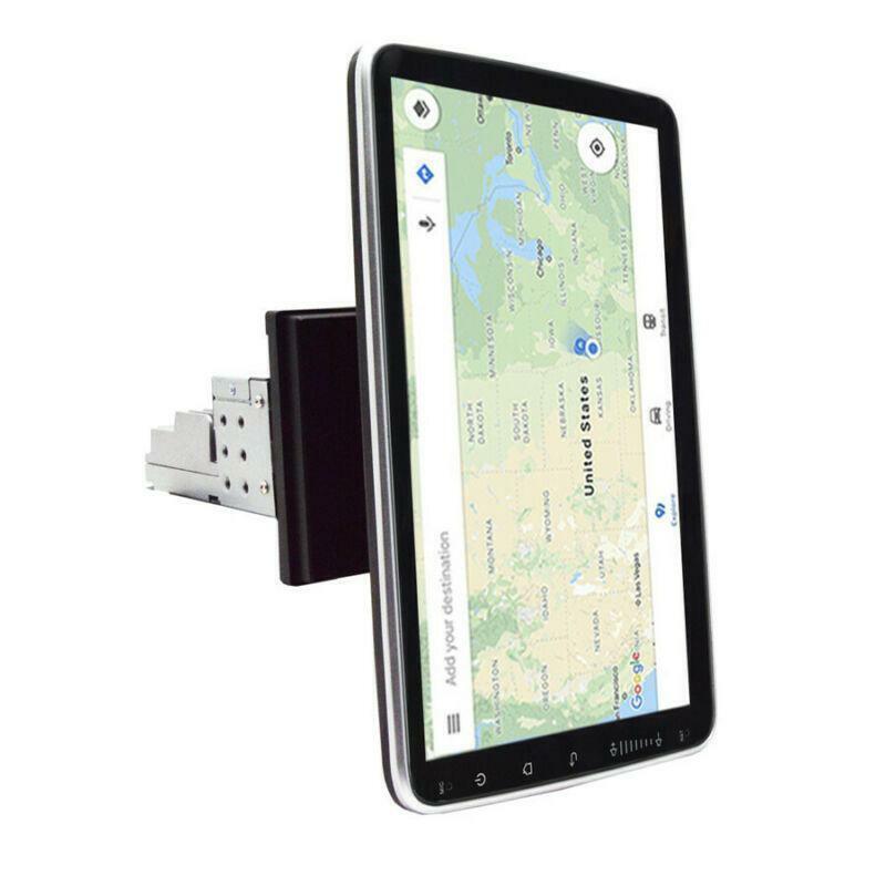 Rotatable 10.1 Single Din Android 9.1 Car Radio Stereo Head Unit GPS Wifi MP5