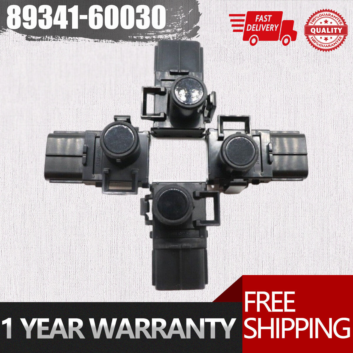 4PCS PDC Parking Sensor 89341-60030 for Lexus RX270 RX350 RX450H GX400 GX460