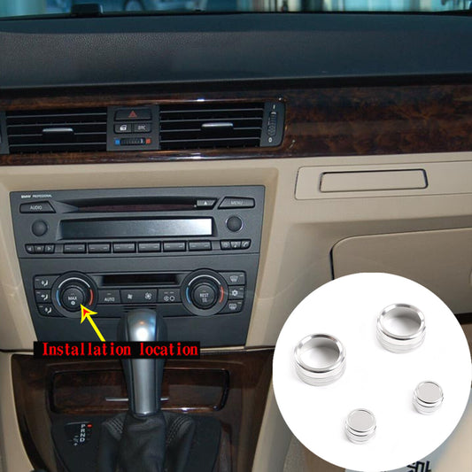 4-Piece Carbon Fiber Steering Wheel Button Sticker Decoration for Toyota Tacoma (2011-15)