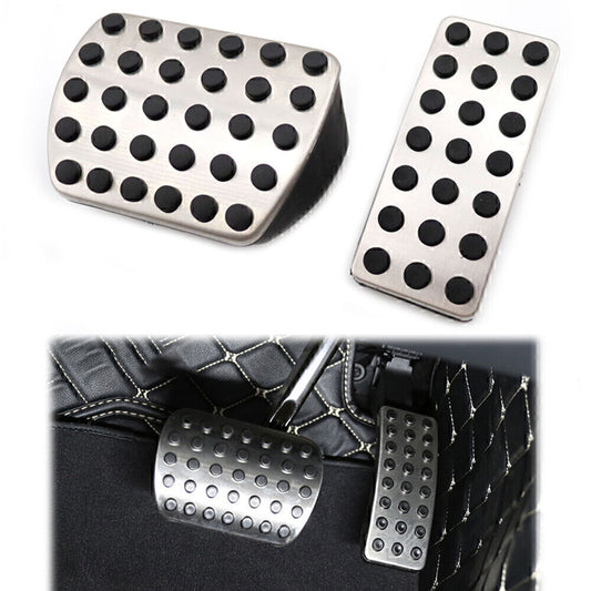 2X Accelerator Gas Brake Foot Pedal Cover Fit for Mercedes-Benz A/B/CLA/GLA/GLB 2020