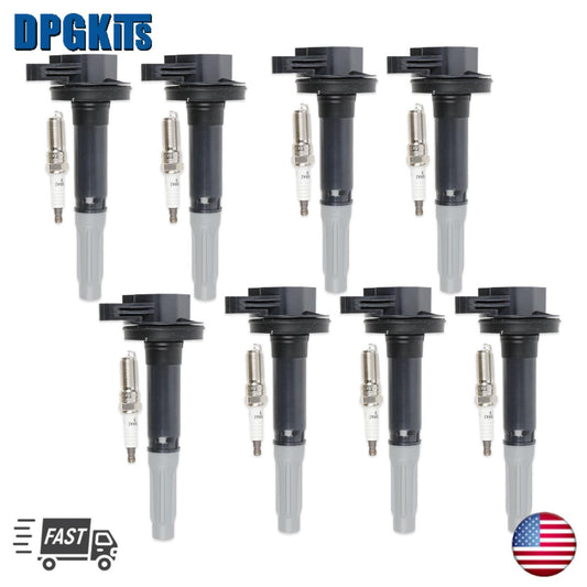 8PCS UF824 Ignition Coils for Ford for Mustang F150 Truck V8 5.0L 2016 2017 2018