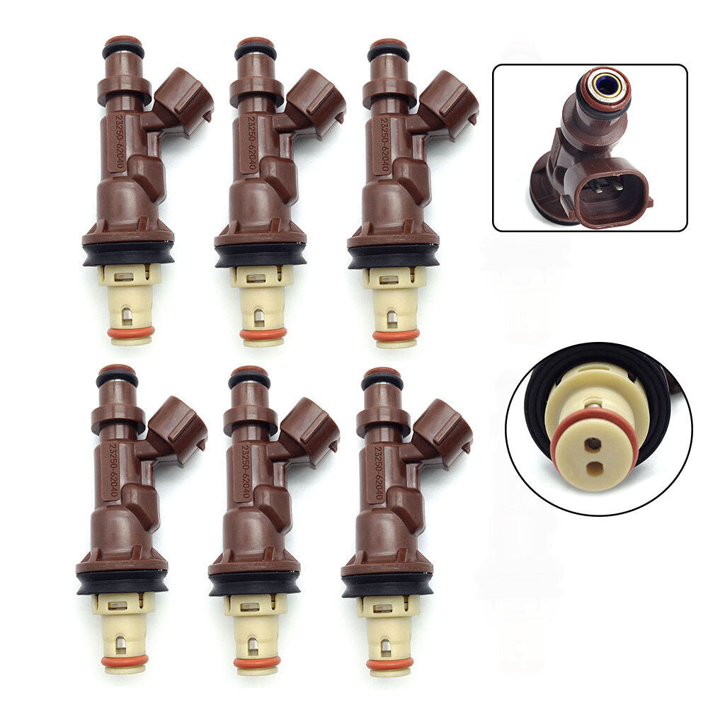6 Fuel Injectors for Toyota Tacoma Tundra 4Runner V6 99-04 23250-62040 FJ585