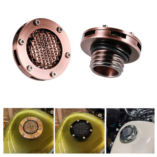 Motorcycle Aluminum Mesh Fuel Gas Tank Cap Cover for Harley Sportster 1200 883