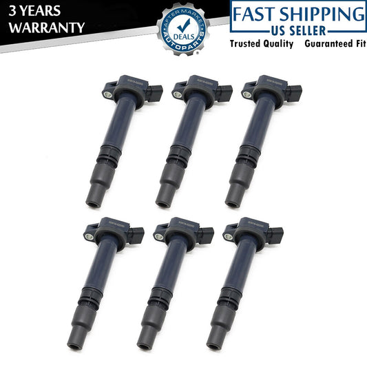 6PCS Ignition Coils Fits for Lexus Gs300 2006 3.0L V6 90919-02250 90919-02260