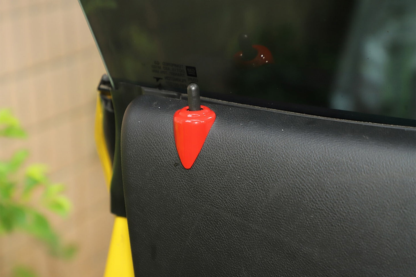 Door Lock Pin Cover Trim Accessories for Chevrolet Camaro 2012-15 Red ABS