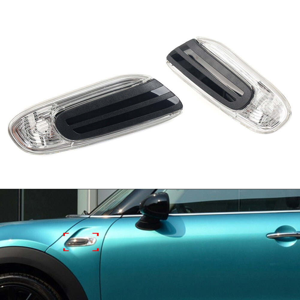 Front Fender Side Indicator Light Turn Signal Light Covers for Mini Cooper F55