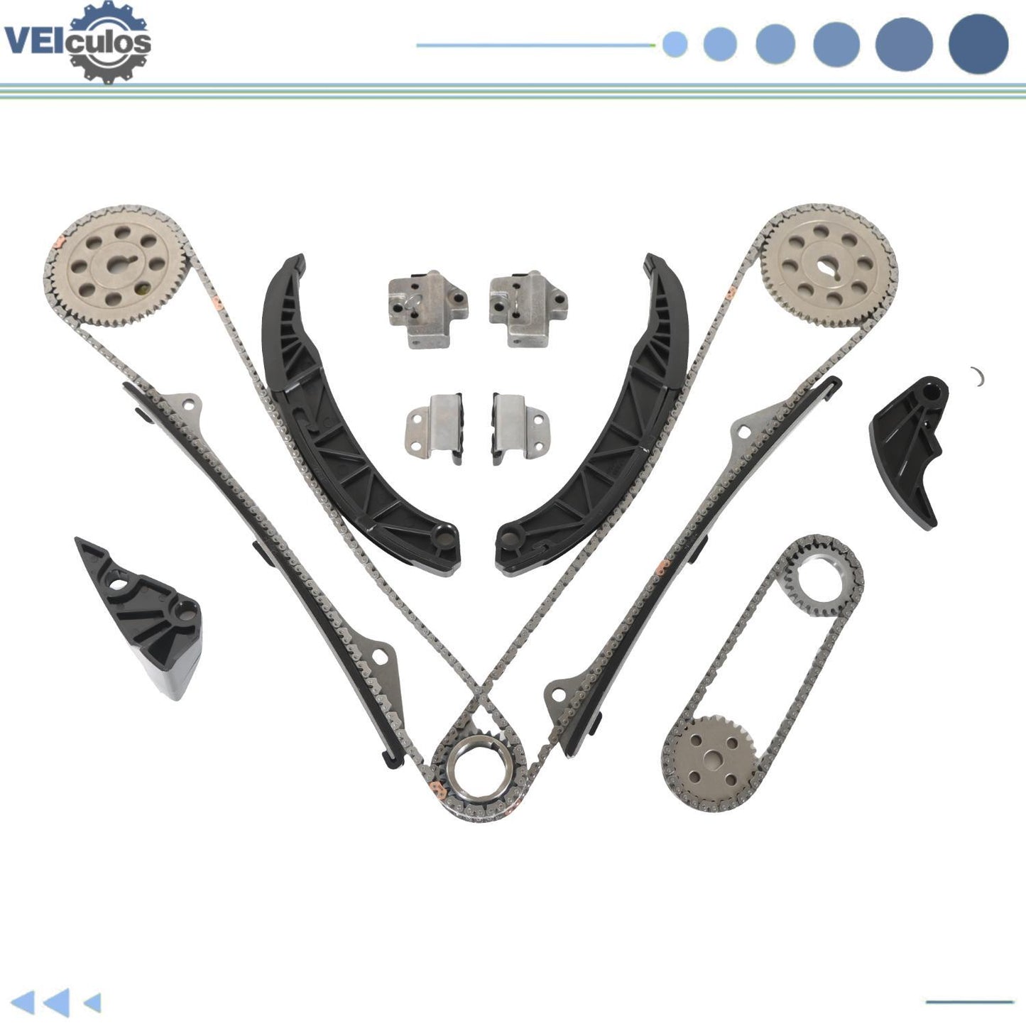 Timing Chain Kit For 06-13 for Hyundai for Kia 3.8L/3.5L/3.3L DOHC G6DB G6DC G6CD G6DA