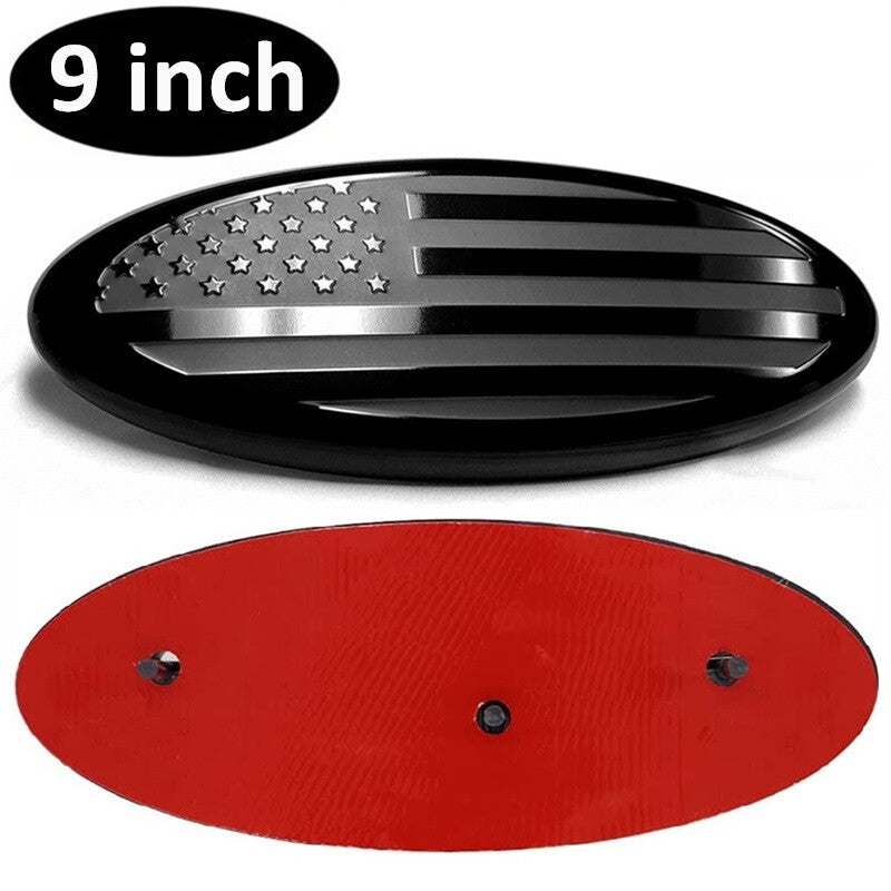 9 inch  for ford  F150 F250 Pickup FRONT GRILLE Tailgate US Flag Oval Emblem Badge