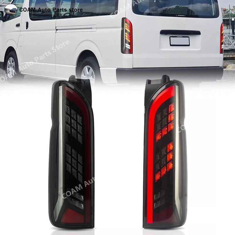 LED taillights for Toyota Hiace Commuter Van 2005-2018 (Somked brake lights)