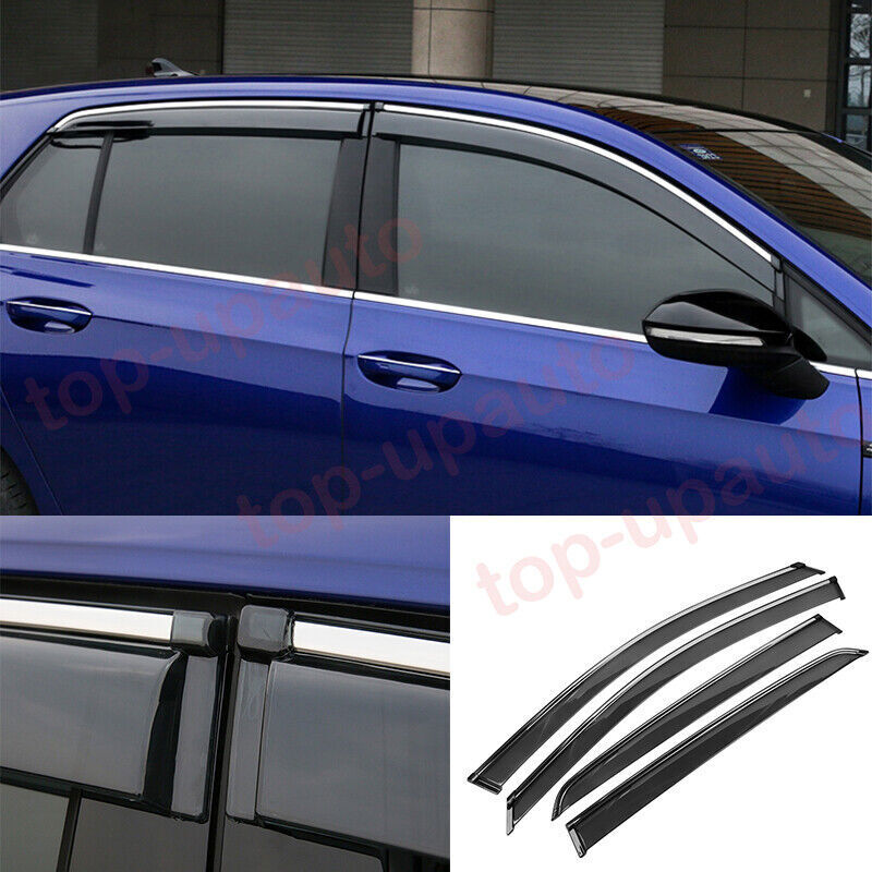 for VW for Golf R Mk8 2022-2024 Car Window Wind Visors Sun Rain Guard Vent Deflector