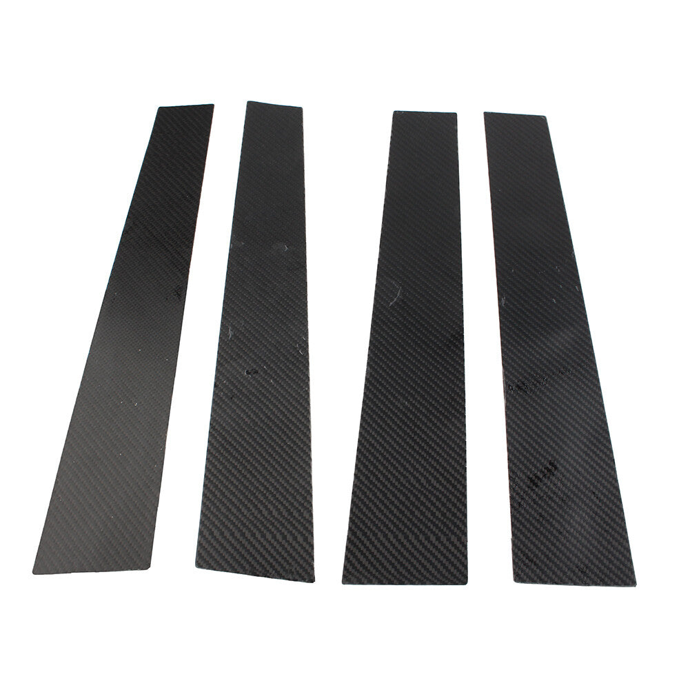 for Dodge for Ram 1500 2019-2023 4x Carbon Fiber Set Pillar Posts Door Window Trim