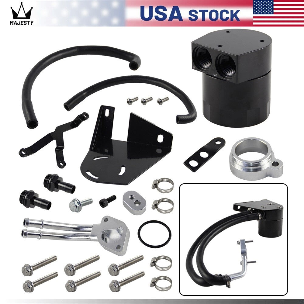 Baffled Oil Catch Can For 2017-2022 for Ford F-250 F-350 F-450 6.7L