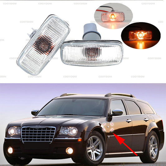 Pair For 2007-2016 for Chrysler Serbring Front Side Marker Light Fender Lamp