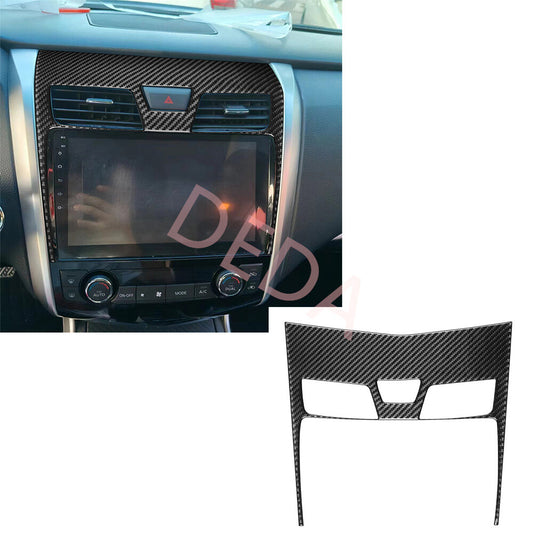 Central Control Screen Air Vent Trim for Nissan Altima Teana 2013-18Carbon Fiber