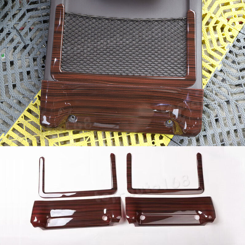 for Benz GLE 2020-23 GLS Wood Grain Inner for Seat Back Net Pocket Frame Cover Trim