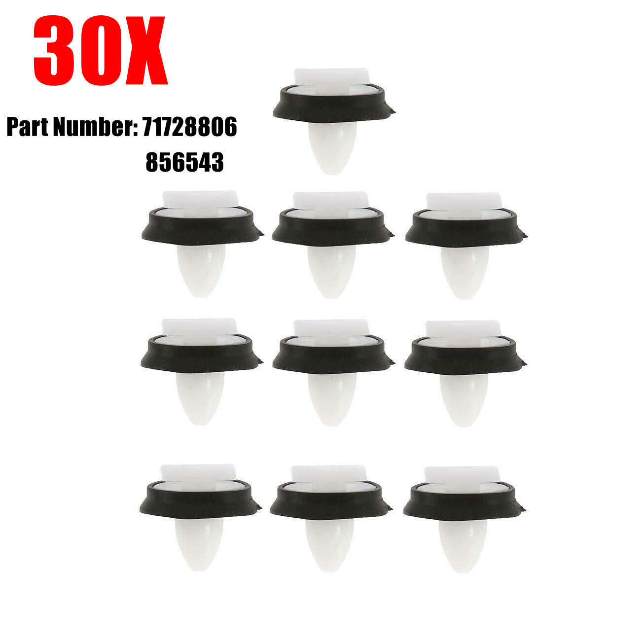 30X Lower Door Trim Strip Moulding Clips Fit for RAM PROMASTER for Fiat Ducato 71728806