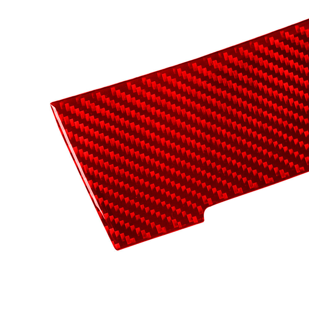 Red Carbon Fiber Below Center Console Trim Cover for Honda Accord Sedan 2008-12