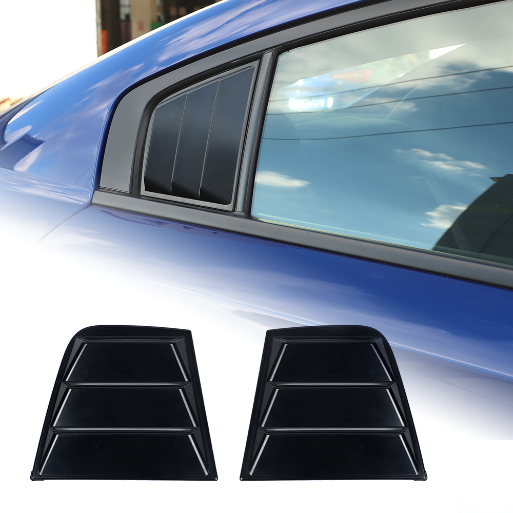 Rear window blinds quarter louver cover accessories for Dodge charger 2015+
