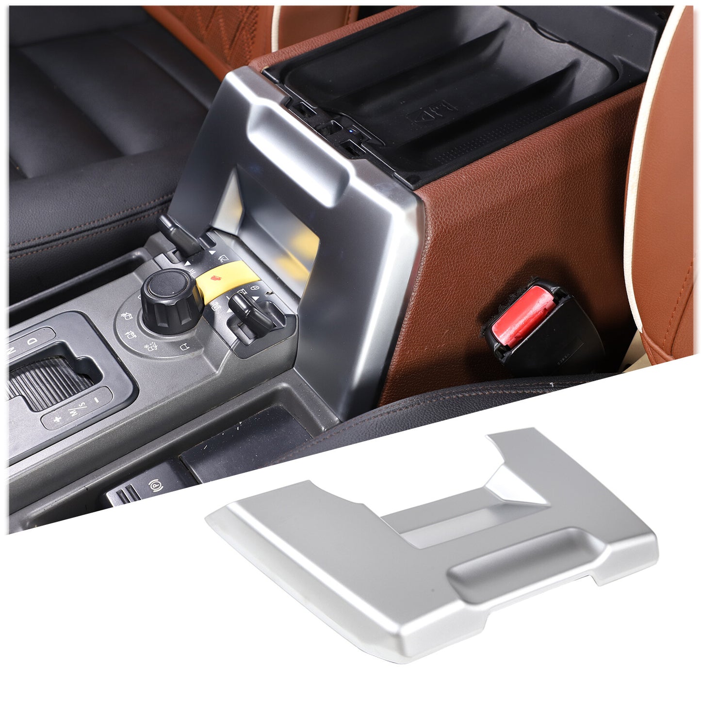 Carbon fiber exterior for seat handle panel frame trim for Toyota FJ Cruiser 2007 - 2020