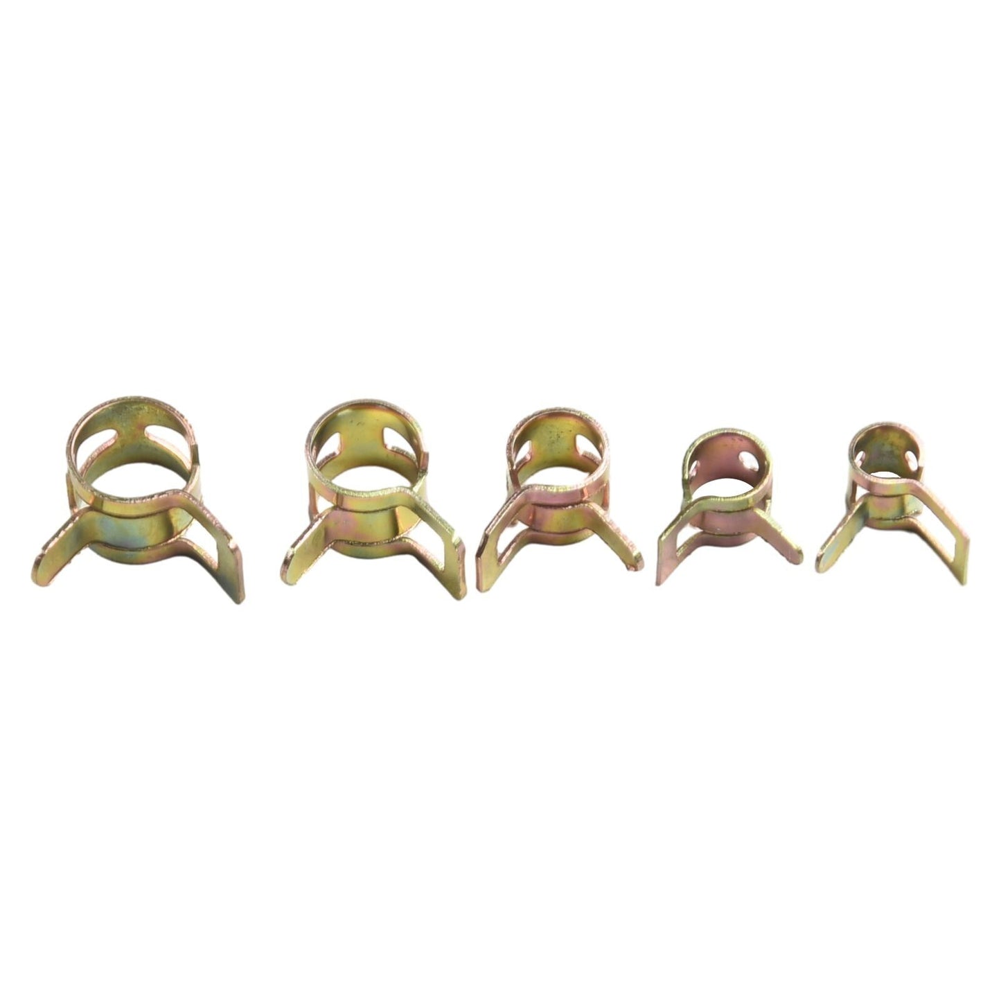 50 Pcs 5-9mm Car Fastener Spring Clips Clamp Fuel Water Line Hose Pipe Air Tube