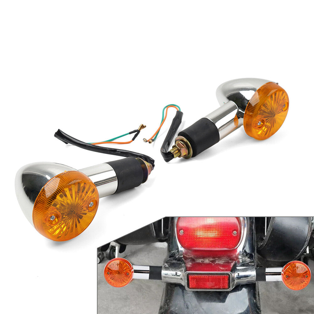 Amber Turn Signal Lights 10mm for Suzuki Boulevard C109R C50 C90 S 40 50 83 US