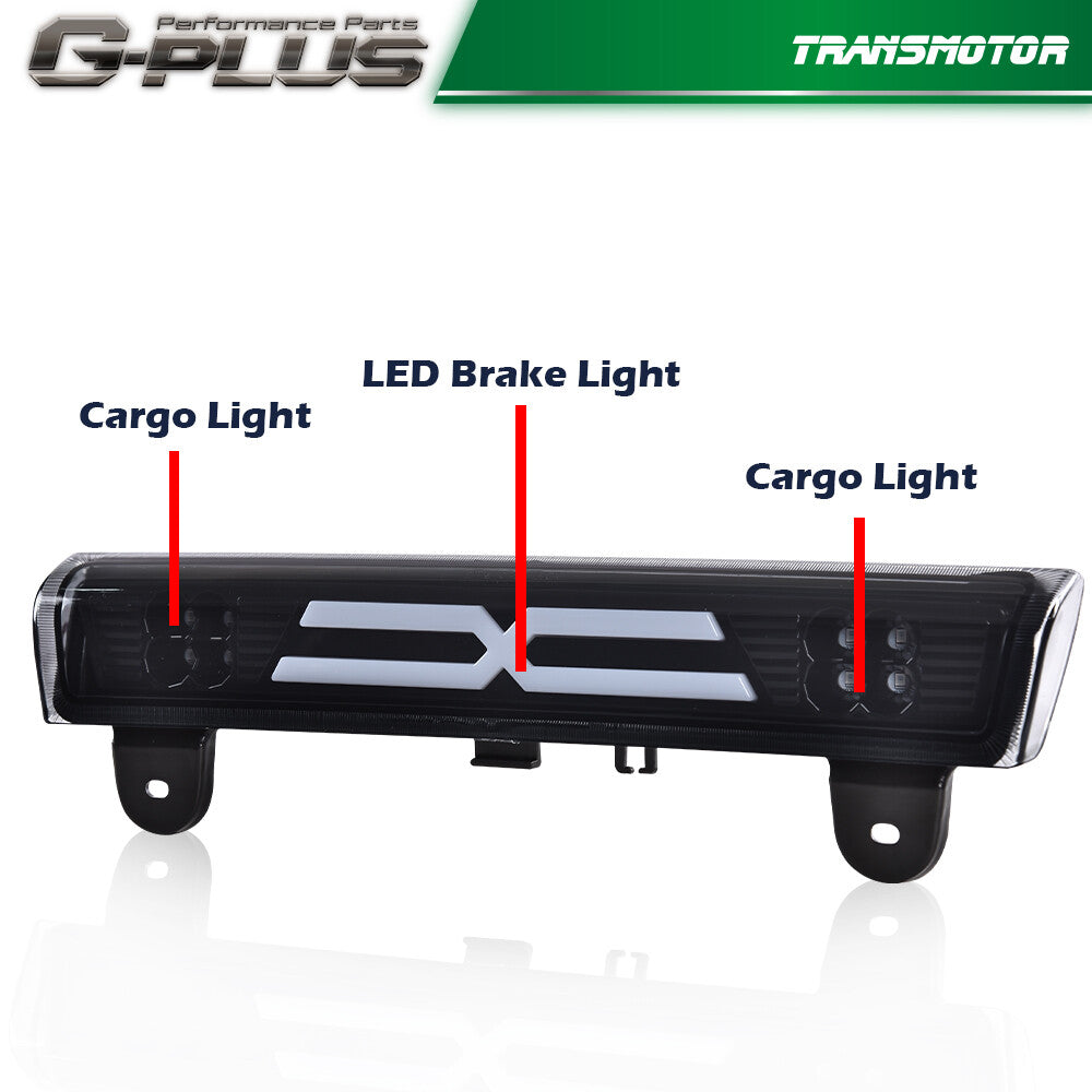 Suitable for 00-06 TAHOE for YUKON Third 3RD tail brake light and rear deflector light (black)