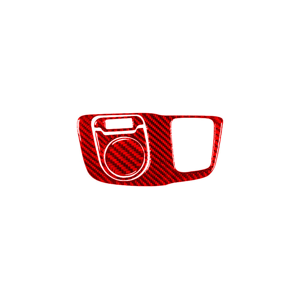 5X Red Carbon Fiber Center Console Inner Cover Trim for Chrysler 200 2015-2017