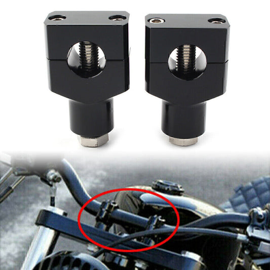 1 Handlebar Handle Bar Adapter Risers Clamp Mounts Motorcycle Fit for Harley Fatboy