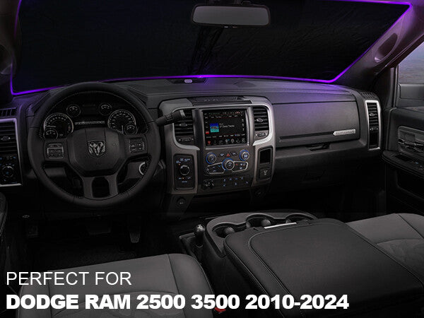 For 2010-2024 for Dodge for Ram 2500 Cab Windshield Sun Shade UV Block Foldable Cover
