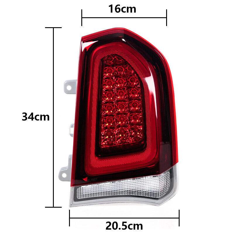 1PCS Right Black Tail Light for Chrysler 300 2015-2023 LED Turn Signal Light