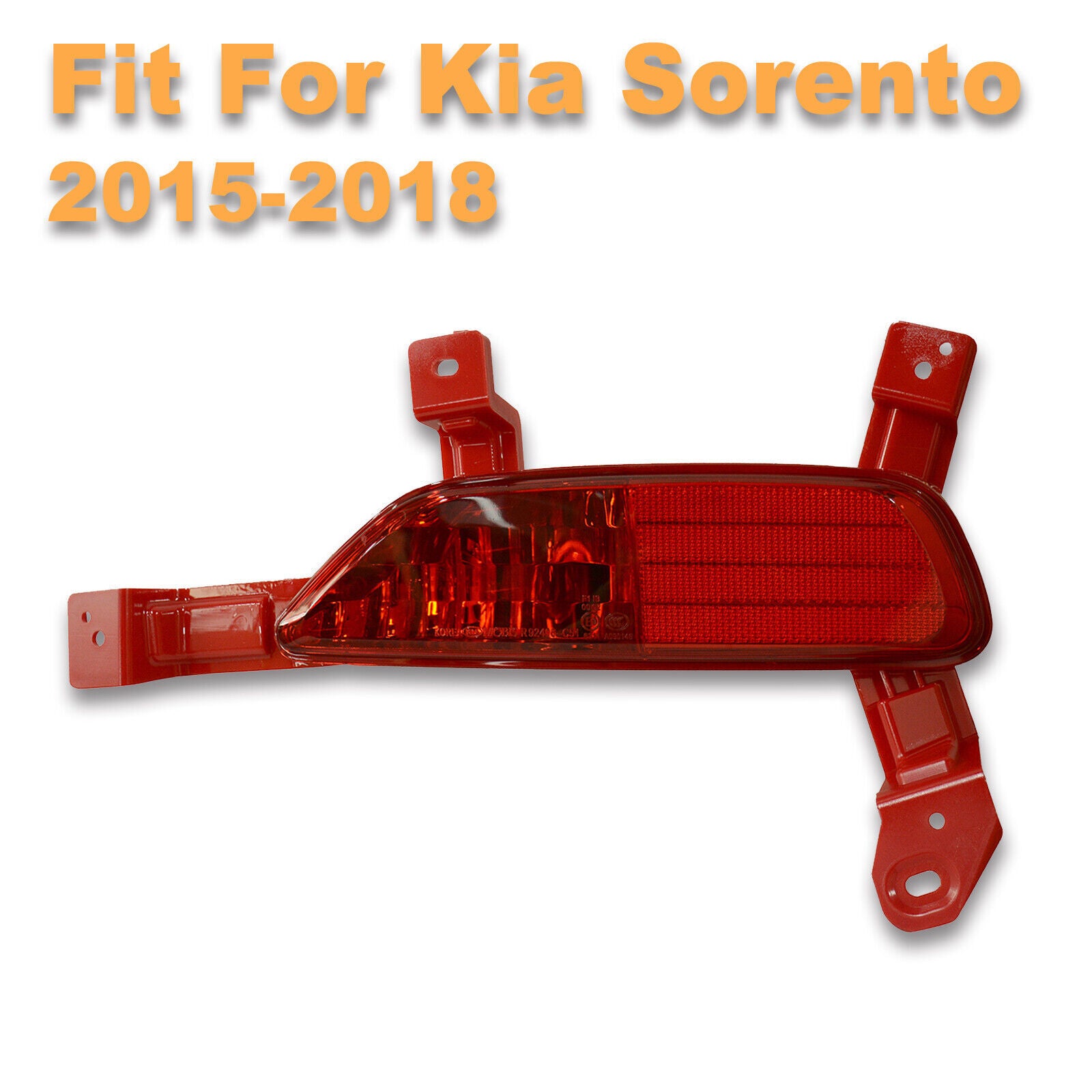 Right Tail Rear Bumper Fog Lamp Light Reflector Fit for Kia Sorento 2015-2018