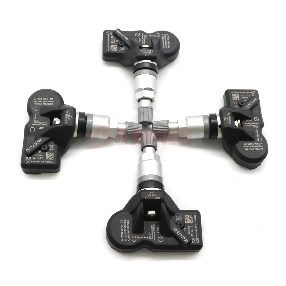 New 4pcs TPMS 6798872 TIRE PRESSURE SENSOR for BMW 2 3 4 5 6 7 Series X1 Z4 for Mini