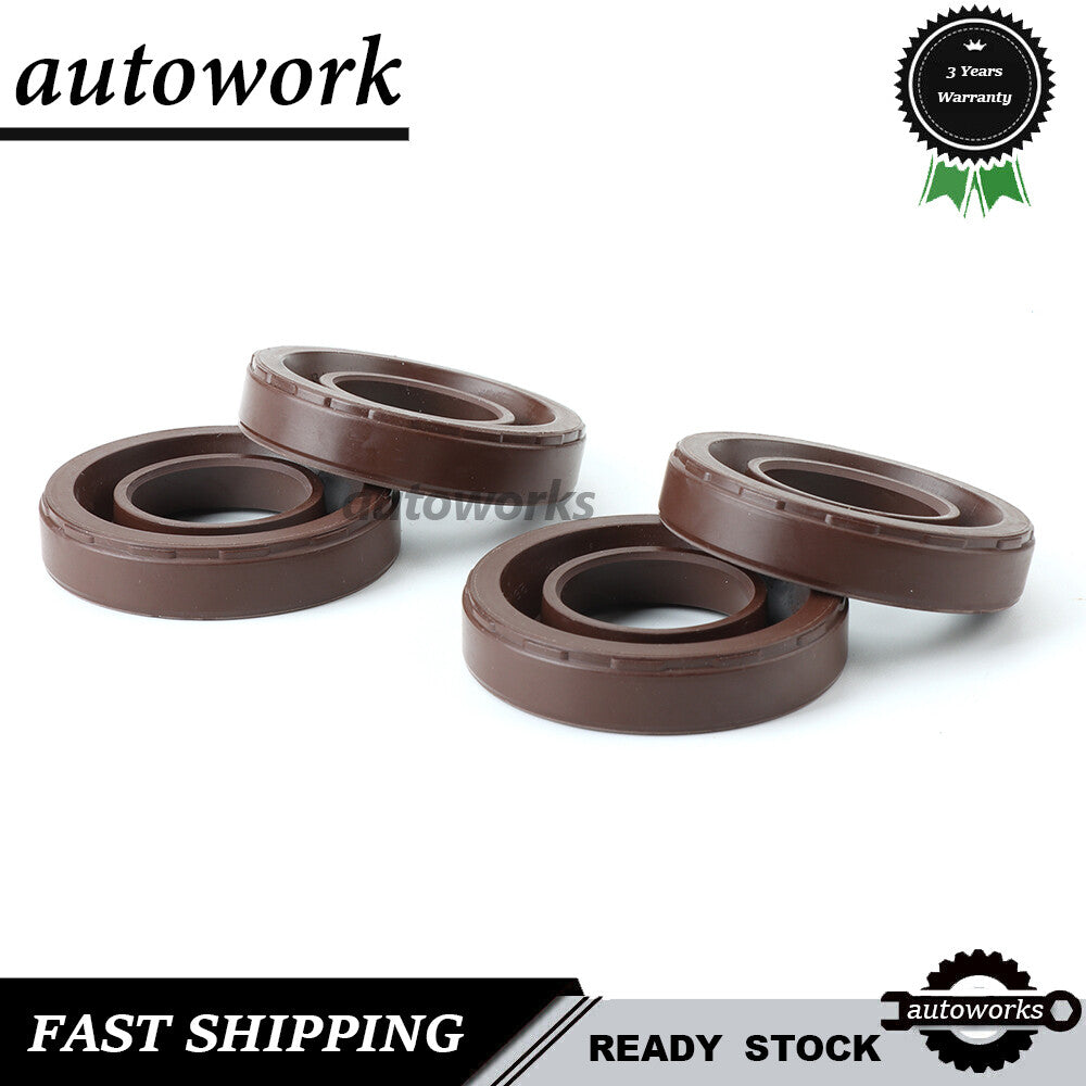 4PCS 11193-15010 Brown Spark Plug Oil Seal for Toyota 1995-2004 TACOMA 2.4L 2.7L