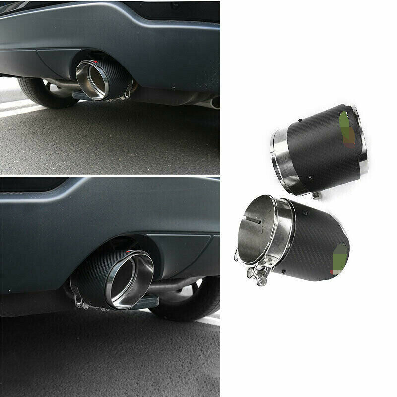for Jeep Grand Cherokee 2011-2020 Carbon Exhaust Muffler Tail Pipe Tip Tailpipes