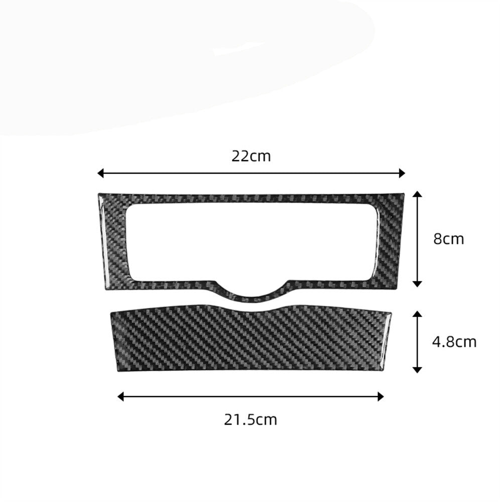 2Pcs Carbon Fiber Multifunction Button Trim Cover for Honda Accord 2013-2017