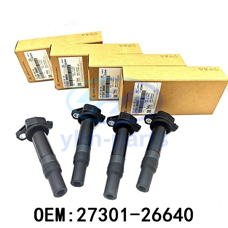 4pcs 27301-26640 Ignition Coil for Hyundai Accent for Kia Rio 1.6L 2006-2011